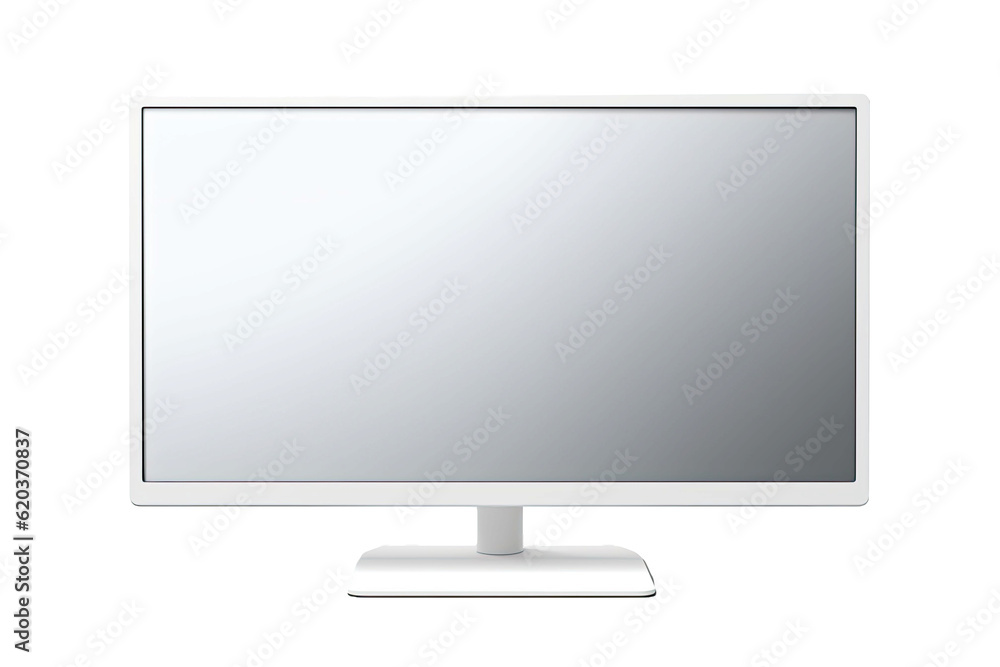 A monitor mock-up made of white clay is shown on a transparent background. It is a template made of origami paper material and has a realistic drop shadow. A monitor mock-up made of white clay is shown on a transparent background. It is a template made of origami paper material and has a realistic drop shadow.