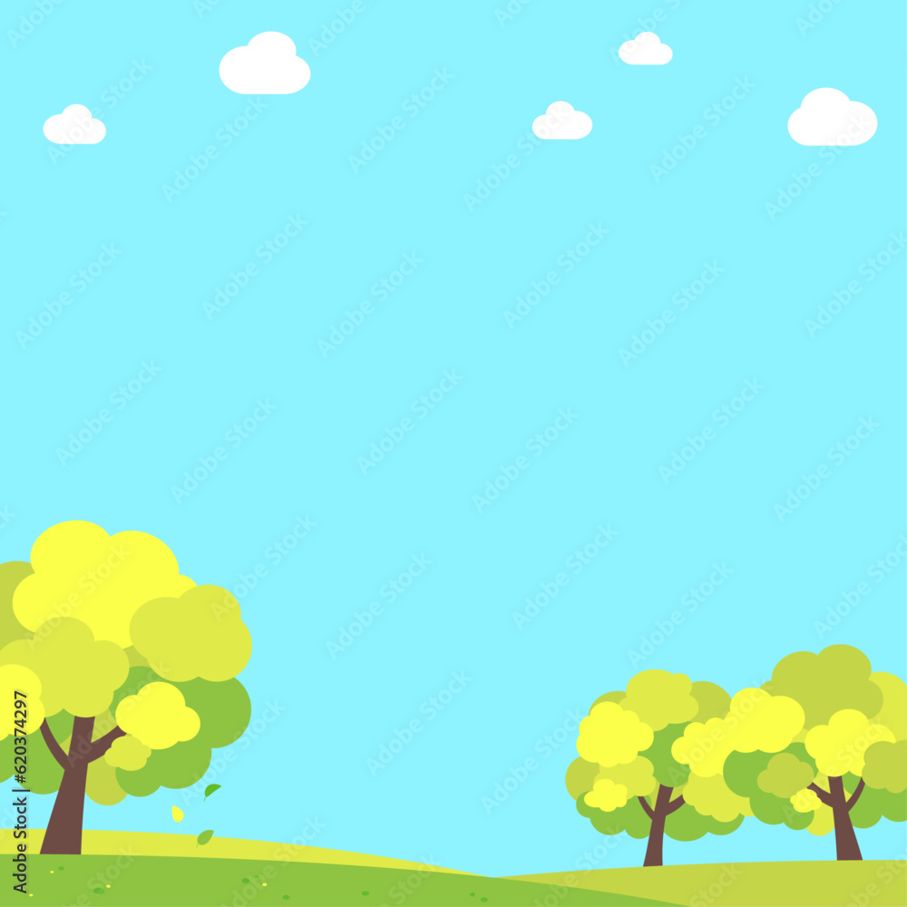 背景イラスト_樹木