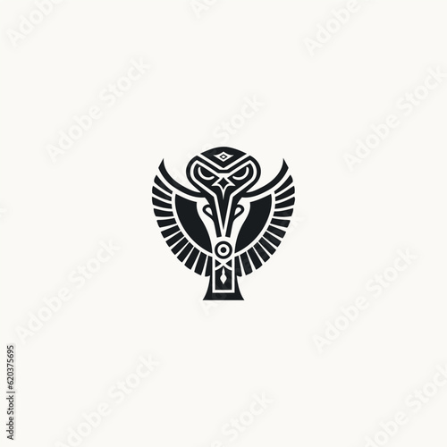 Horus logo design vector illustration