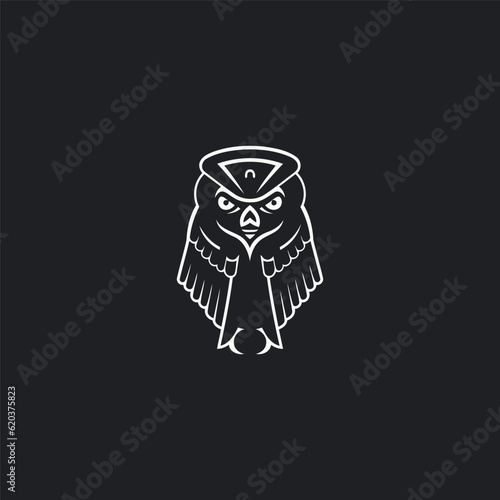 Horus logo design vector illustration