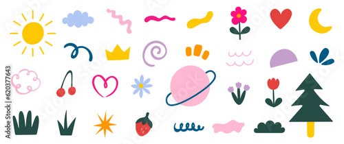 Cute Doodles Shapes 1