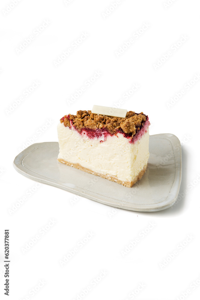 Piece of cake isolated on white Piece of cake isolated on white