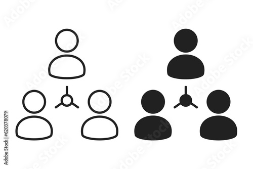 People collaboration icon. Illustration vector