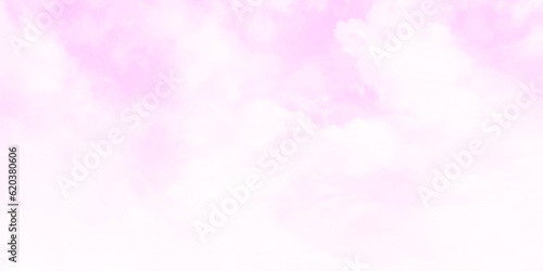 Background with clouds on pink sky.. illustration horizon