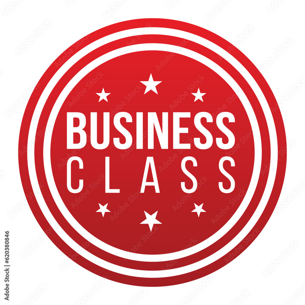 Business Class banner design. Business Class icon. Flat style vector illustration. Business Class banner design. Business Class icon. Flat style vector illustration.