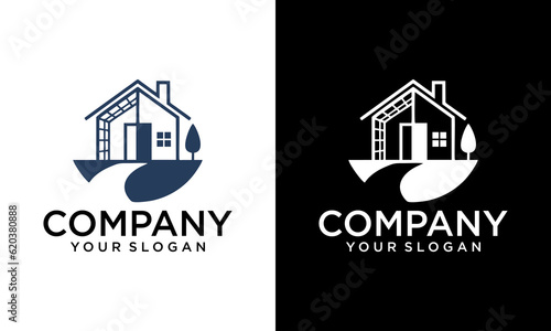 Greenhouse Logo, Greenhouse Icon, Green Leaf Logo