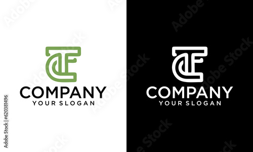 CT, TC Letter Logo Design with Creative Modern Trendy Typography and monogram logo. Initial letter TC or CT logo.