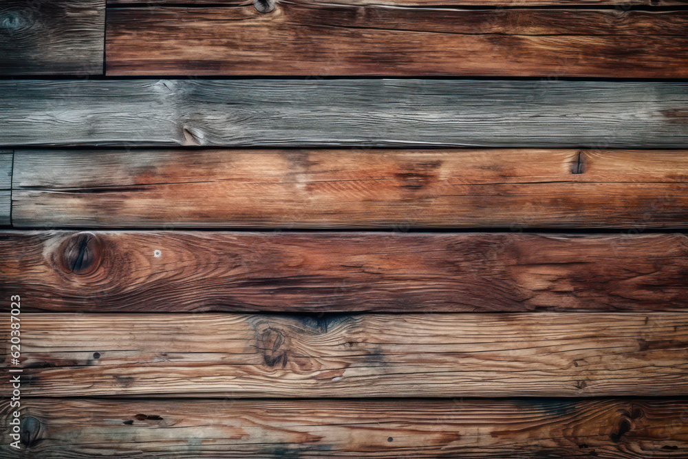 Weathered beauty and rich textures of rustic wooden planks or logs, adding a touch of natural charm and warmth to any design. Generative AI. Weathered beauty and rich textures of rustic wooden planks or logs, adding a touch of natural charm and warmth to any design. Generative AI.