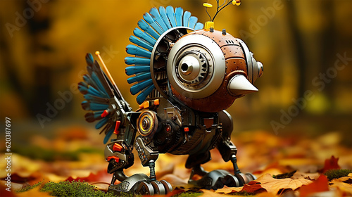 Turkey Steam punk robot Thanksgiving 