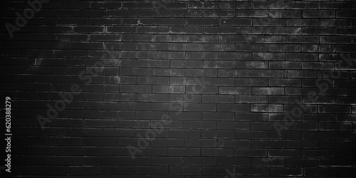 Rustic Texture. Retro. Old black brick wall texture for background. Modern Vintage Structure. Copy  text and wording space.