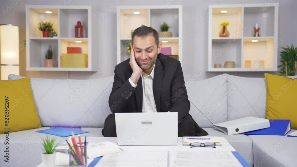 Home office worker man act smart and smart. Home office worker man act smart and smart.