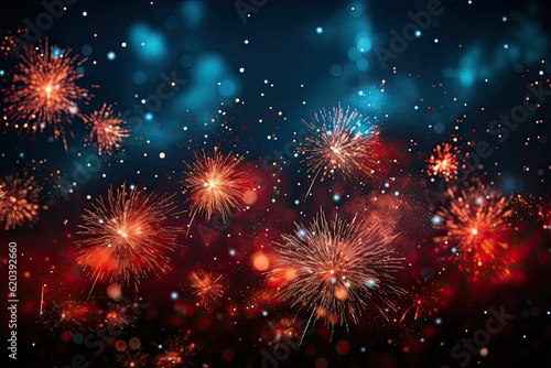 Fireworks at Night, new year