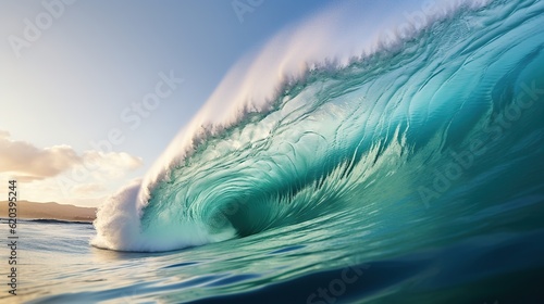 Clean ocean waves rolling © vie_art