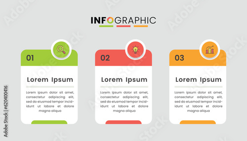 Business infographic template design for presentation