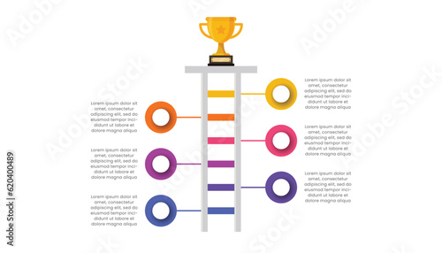 Process to success infographic template design
