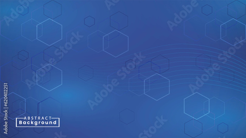 Colorful geometric background. Blue elements with fluid gradient. Vector illustration