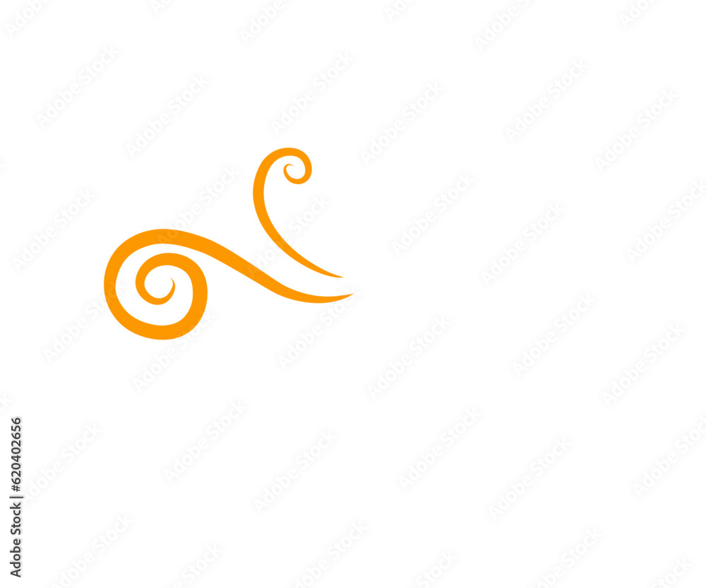 Fototapeta premium Swirl Element Doodle Vector