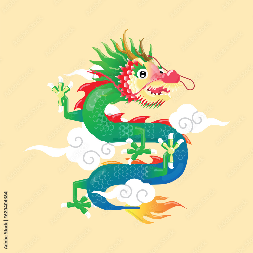Happy Chinese new year 2024, the year of the dragon zodiac sign. 