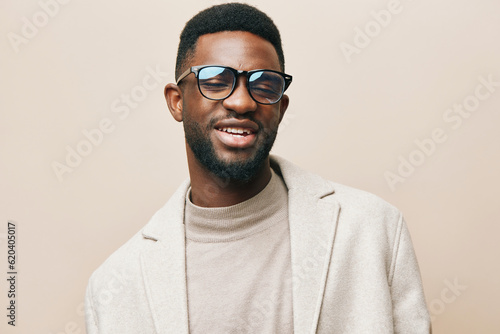 american man african jacket style portrait stylish fashion model beige person black