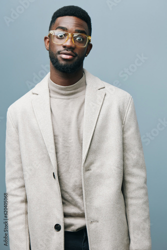 american man african style portrait handsome model black stylish fashion american jacket