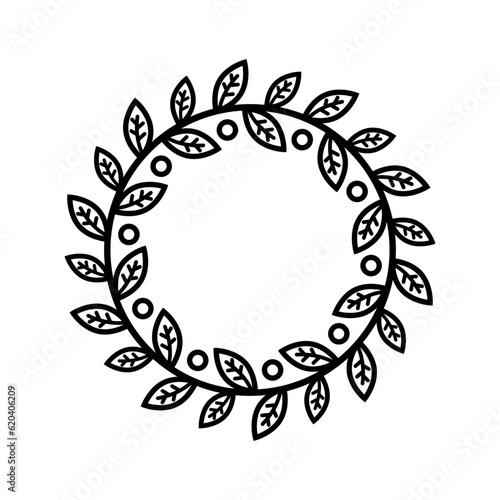 laurel wreath vector logo template