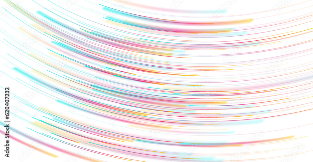 Colorful smooth wavy lines abstract technology futuristic background. Vector design