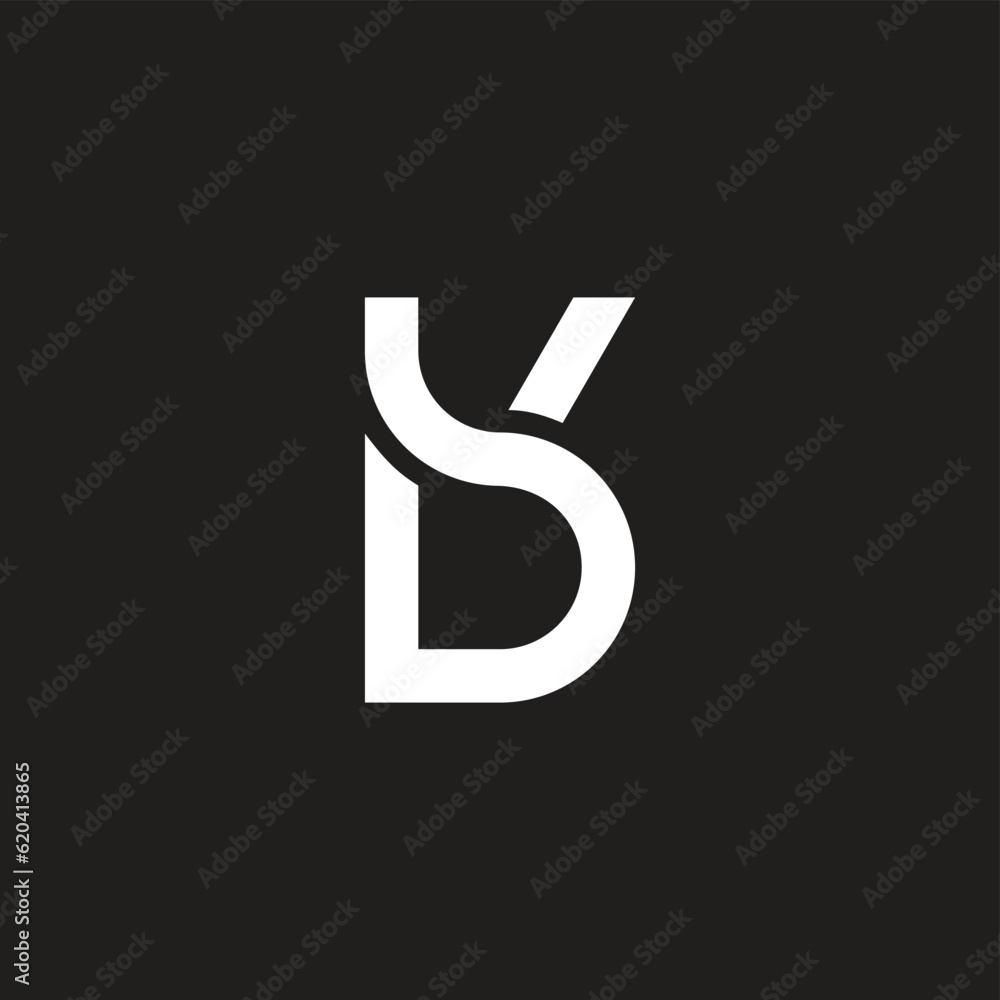 letter bk simple curve clean geometric logo vector letter bk simple curve clean geometric logo vector