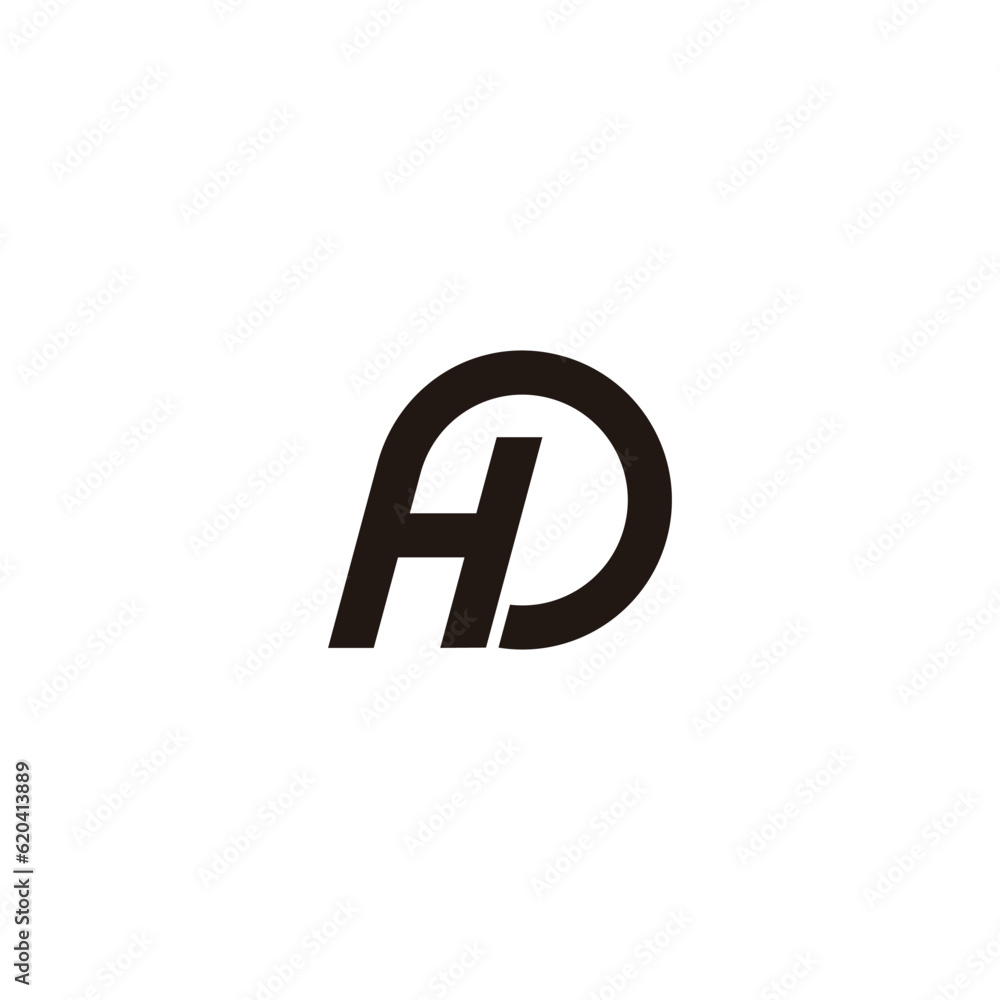 letter hd simple geometric loop line logo vector letter hd simple geometric loop line logo vector