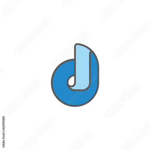 letter id circle colorful 3d roll logo vector Free Download letter id circle colorful 3d roll logo vector - GFXLoad
