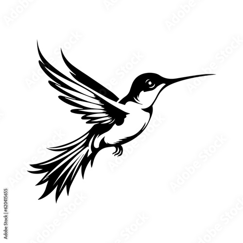 Hummingbird vector, logo, isolated on white background, vector illustration.
