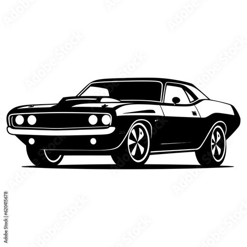 Car isolated on white background  vector illustration.