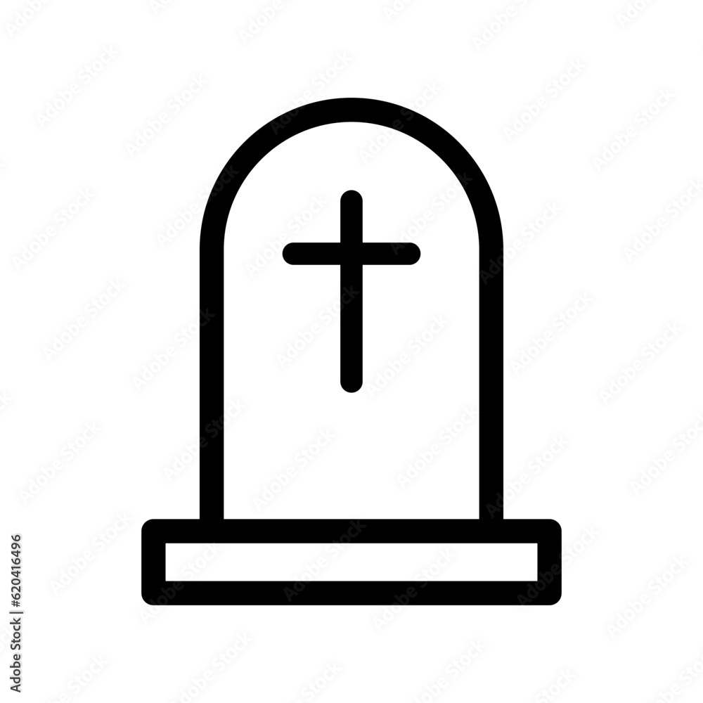 tombstone icon for graphic and web design