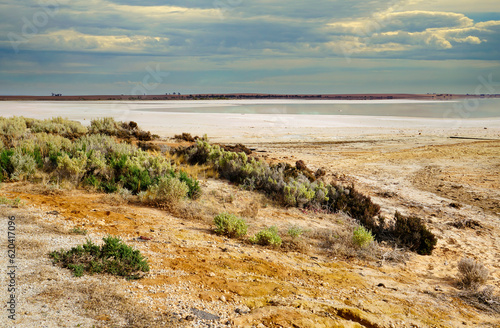 Salt lake  Lake tyrrell Australia