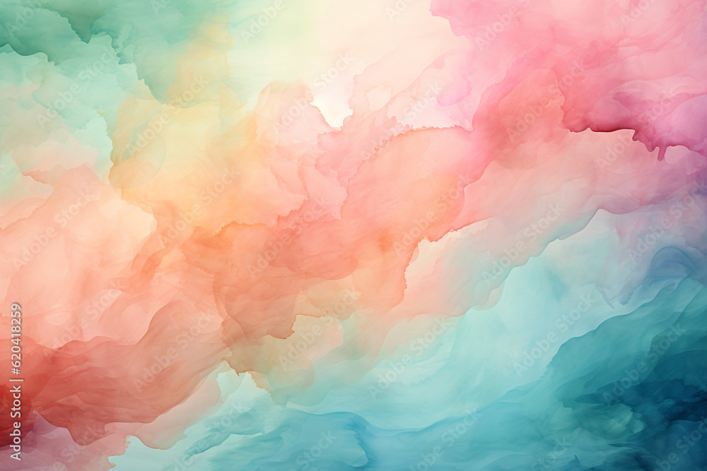 pastel color abstract watercolor background