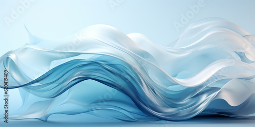 Futuristic luxury white blue digital background, AI generative