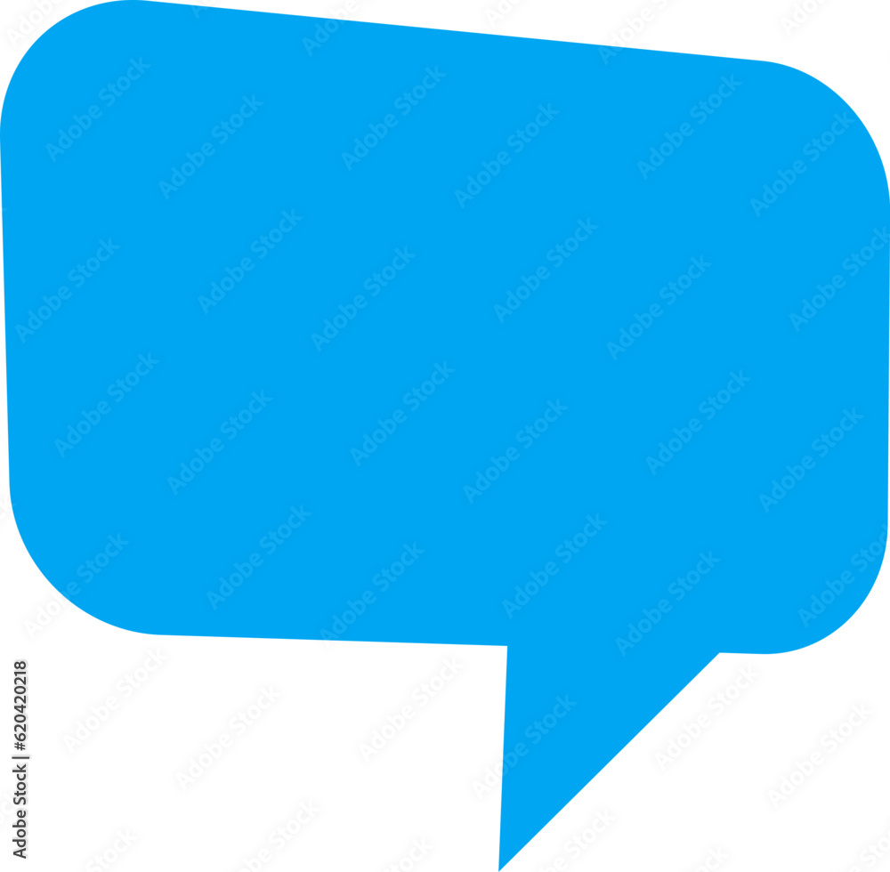 Blue speech bubble Blue speech bubble