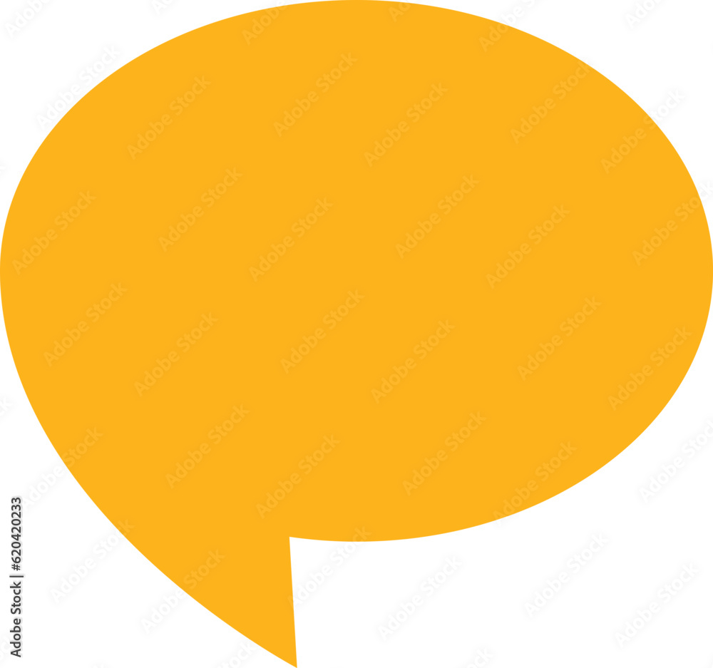 Yellow speech bubble Yellow speech bubble