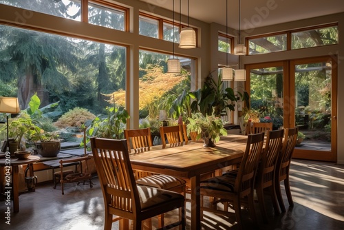 Dining Room Natural Light, Generative AI