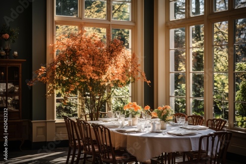 Dining Room Natural Light, Generative AI