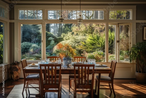 Dining Room Natural Light, Generative AI