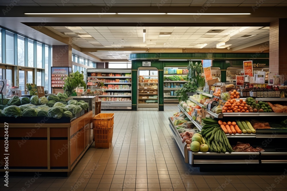 Grocery Store Natural Light, Generative AI