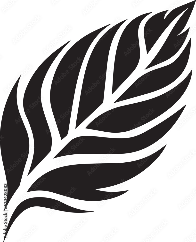 Violet Leaf Black And White, Vector Template Set for Cutting and Printing Violet Leaf Black And White, Vector Template Set for Cutting and Printing