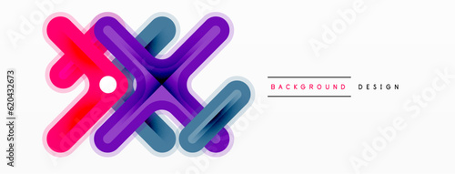 Cross line background minimal geometric template. Design for wallpaper, banner, background, landing page, wall art, invitation, prints, posters