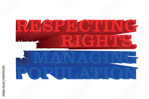 3D Quotes about World Population Day - respecting rights, managing population