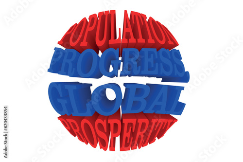 3D Quotes about World Population Day - population progress, global prosperity