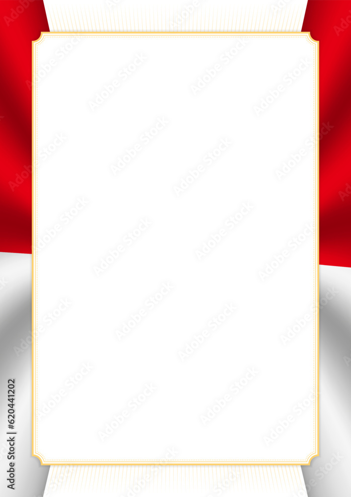 Vertical  frame and border with Tunisia flag