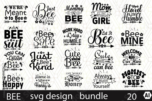 bee svg design bundle 