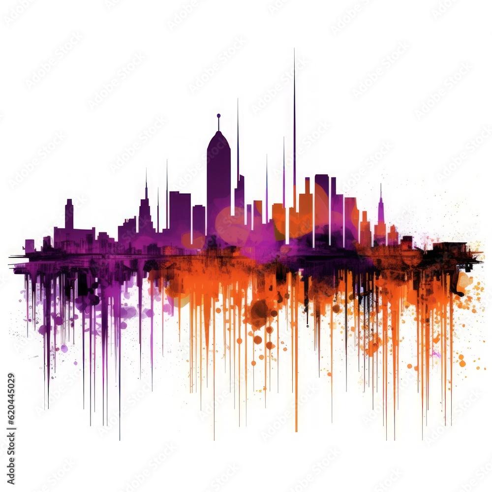 Visualization of sound waves. Abstract futuristic background with colorful glowing neon moving high speed wave lines and bokeh lights. Data transfer concept. Fantastic wallpaper. Generative AI Visualization of sound waves. Abstract futuristic background with colorful glowing neon moving high speed wave lines and bokeh lights. Data transfer concept. Fantastic wallpaper. Generative AI