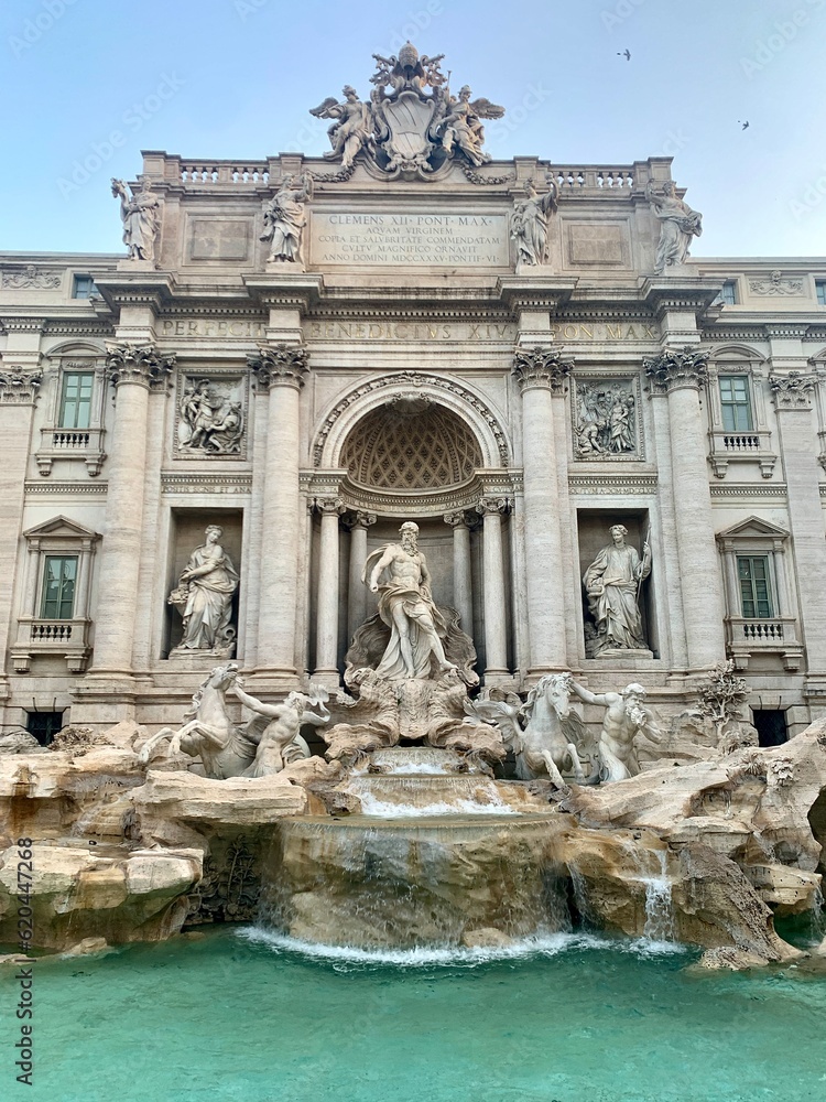 photo Trevi Fountain, Fontana di Trevi rome italy europe	