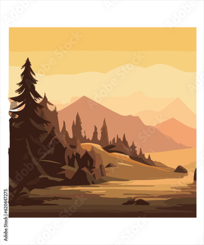 Nature  natural image vector design  Wild  animals  mountain vector 